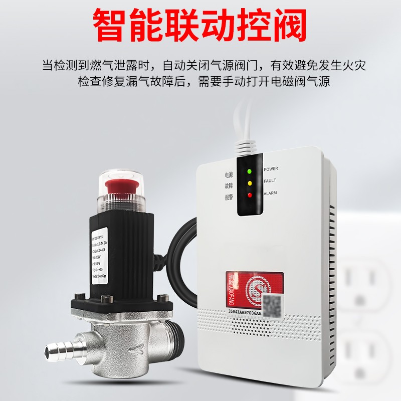 燃?xì)鈭?bào)警器帶閥門(圖1)
